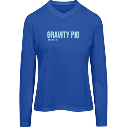 GRAVITY PIG WOMEN'S LONGSLEEVE ATHLETIC TEE