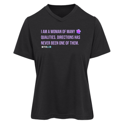 WOMAN OF MANY QUALITIES ATHLETIC TEE