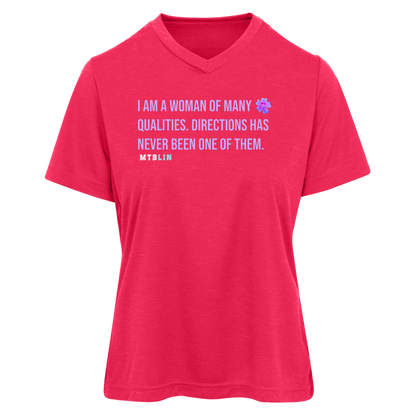 WOMAN OF MANY QUALITIES ATHLETIC TEE