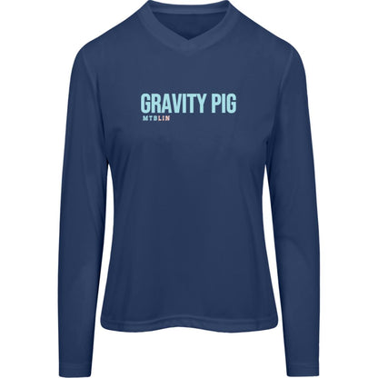 GRAVITY PIG WOMEN'S LONGSLEEVE ATHLETIC TEE